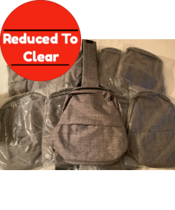 10 X Crossbody Travel Sling Bags - Grey